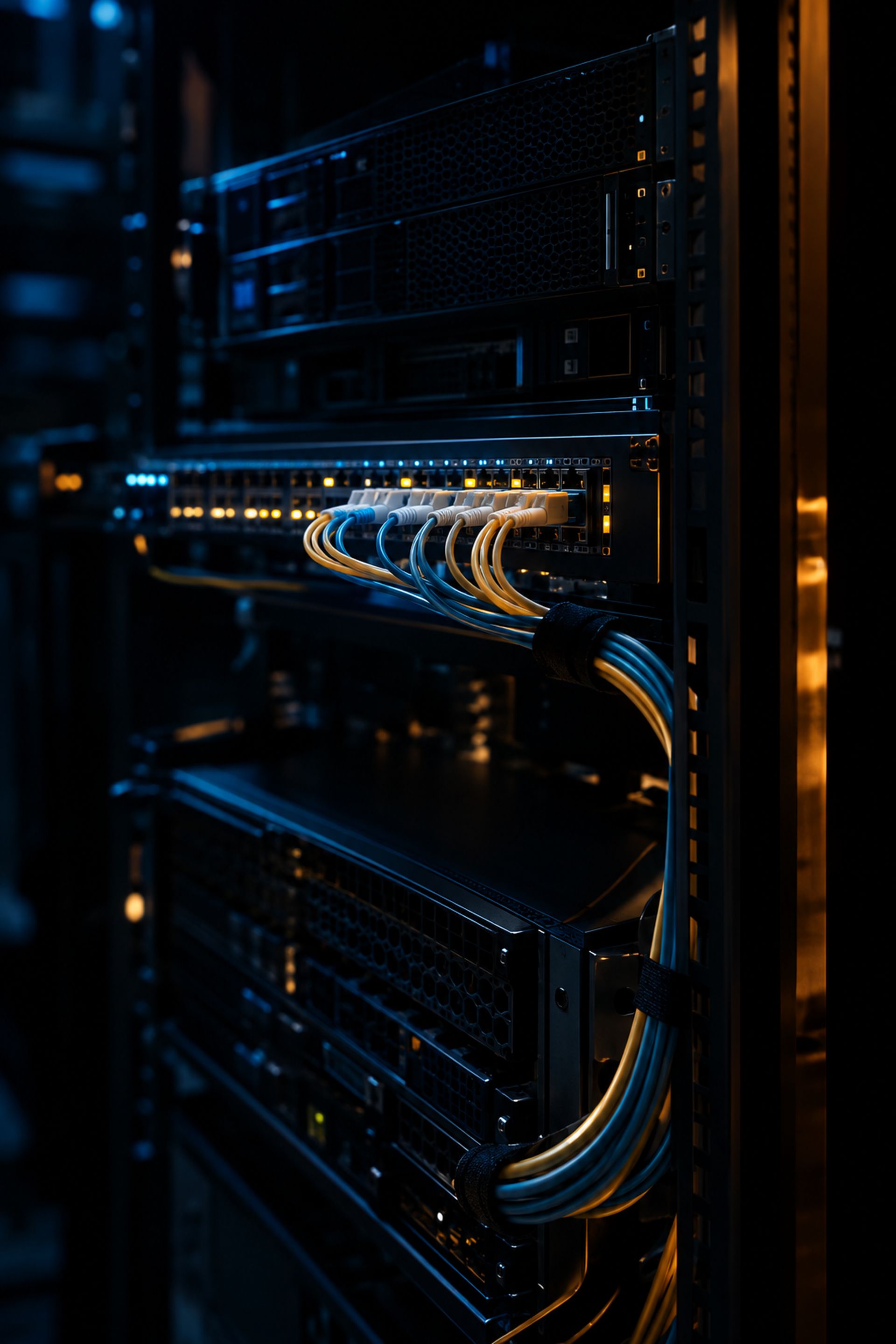 Baie serveur et switch réseau : maintenance informatique et réseaux par Tech24